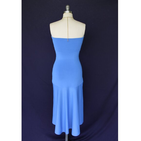 A.L.C. Dean Dress Palace Blue bandage body con Midi strapless hourglass $550 S - Picture 11 of 12